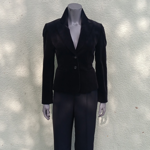 ANTONIO MELANIE LADIES THIN RAILED WIDE LAPEL CORDUROY BLAZER/JACKET - Picture 14 of 17